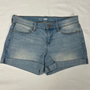 Old Navy ladies light wash denim shorts size 4